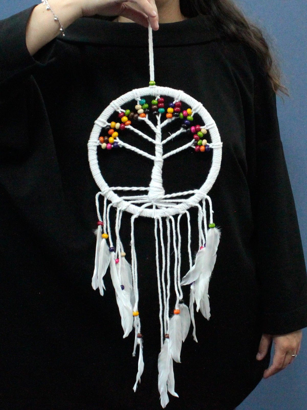 Tree of Life Dreamcatcher - Cotton, 22 cm (Assorted Colours) – view 2