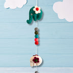 Felt Wall Hanging 110cm - Elephants, Random Colours – view 4