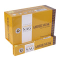 Golden Nag Amber Musk Incense Sticks 15g Pack