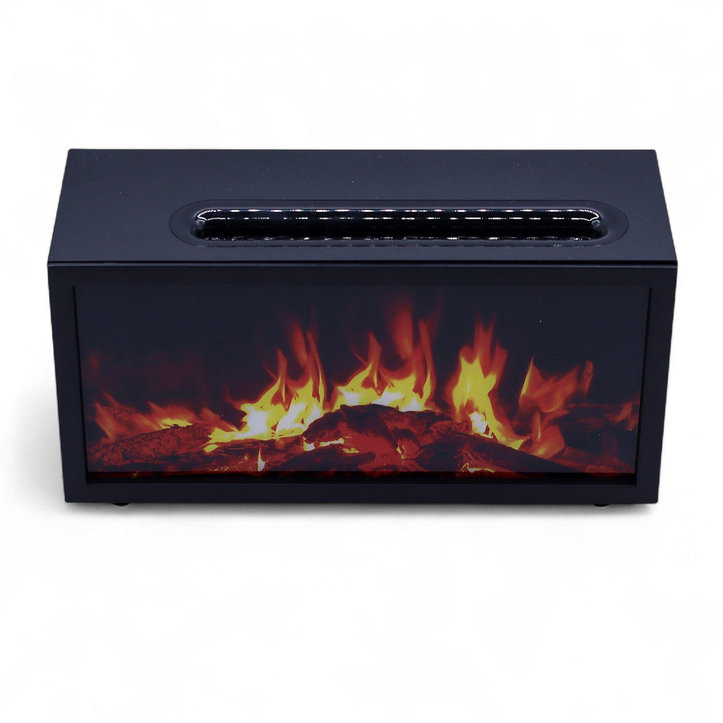 Flame Effect Aroma Diffuser with Birdsong - Black USB – view 4