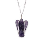 Amethyst Guardian Angel Gemstone Pendant Necklace – view 4