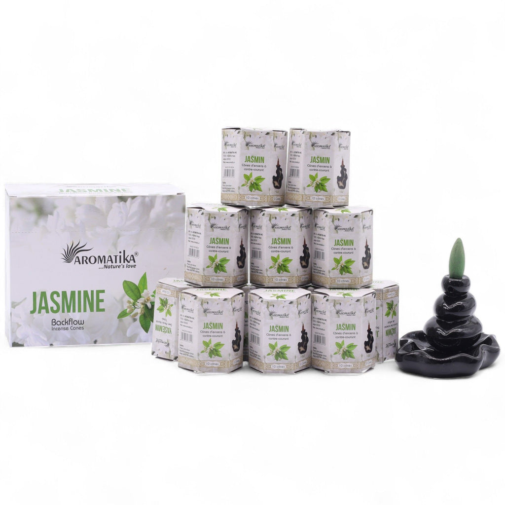 Aromatika Jasmine Backflow Incense Cones Pack of 10 – view 4