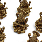 Brass Saraswati Miniature Statue - 34mm – view 5