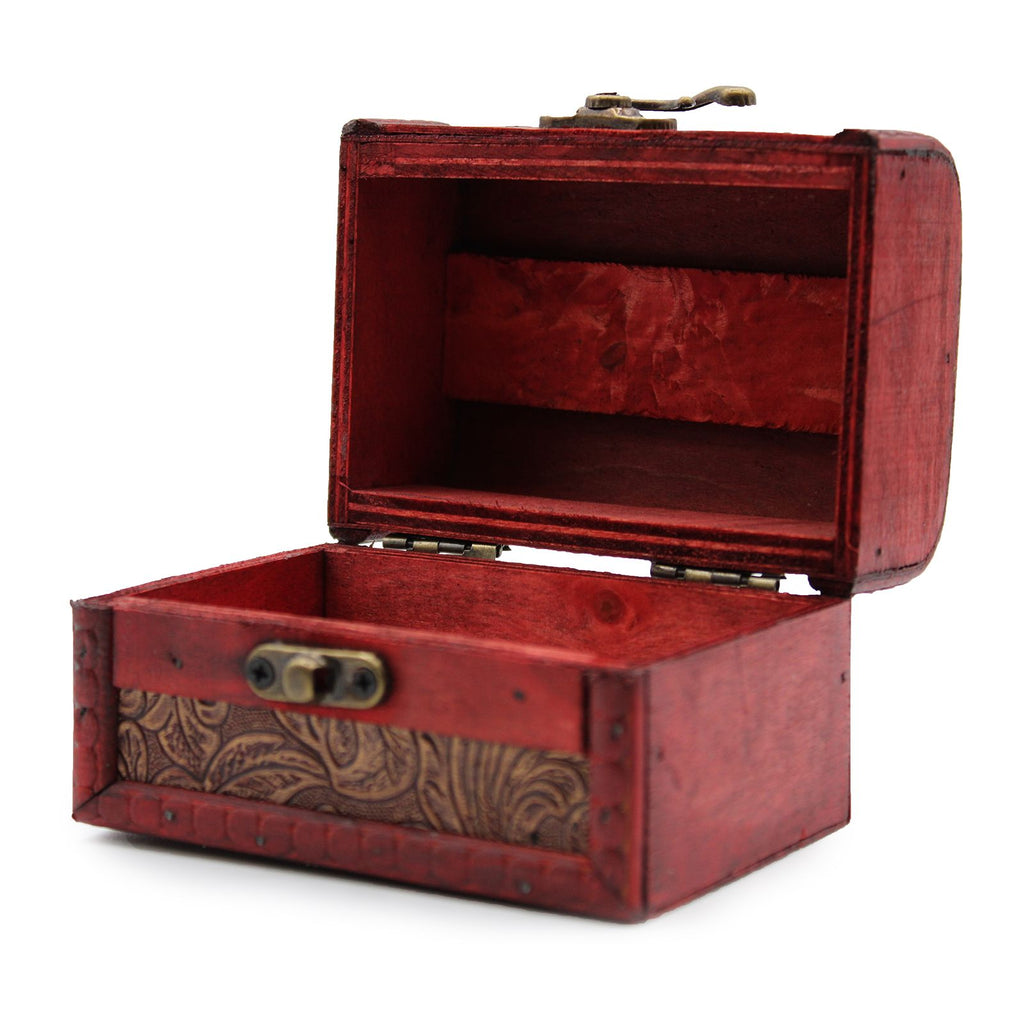 Colonial Box, Floral Embossed, Vintage Style