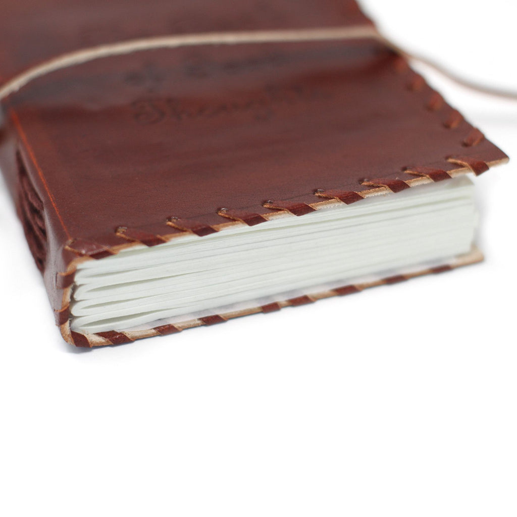 Leather Book of Thoughts Wrap Notebook – 12x15.5 cm – view 3