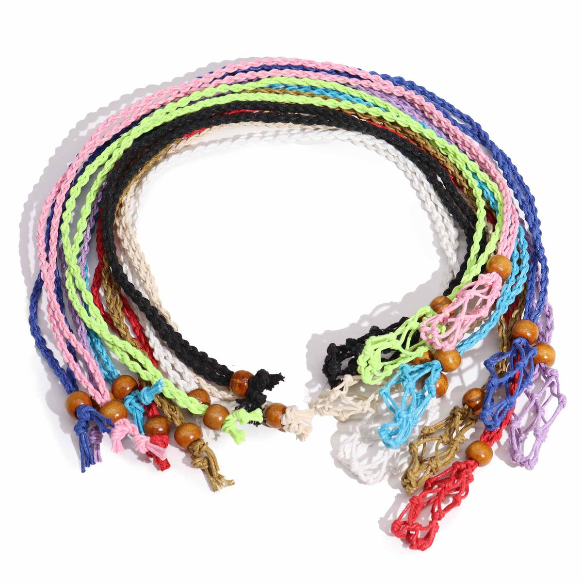 Waxed Cotton Necklace Cord 45cm - Mix of 11 Colours – view 3