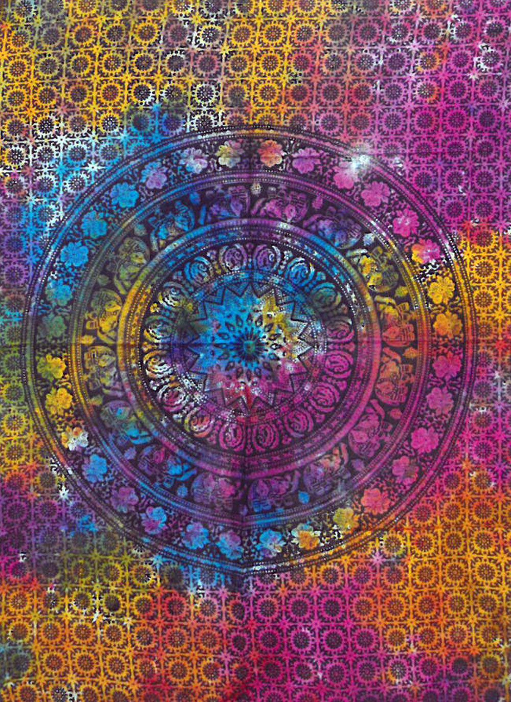 Cotton Wall Art (78x112cm) - Mandala Elephant – view 2