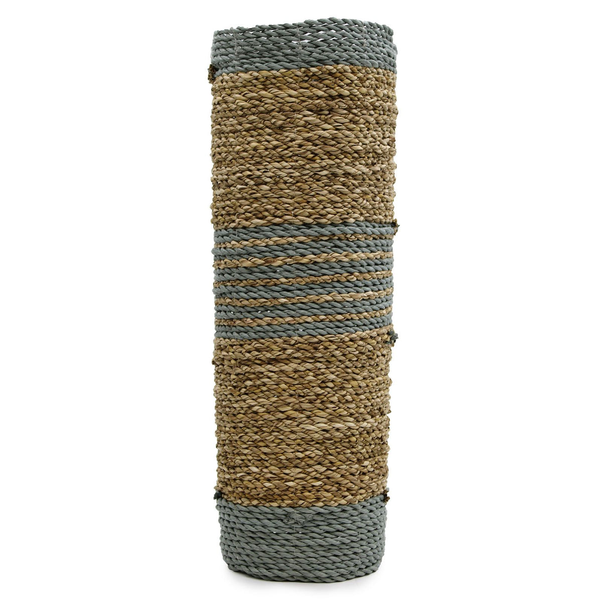 Seagrass and Grey Raffia Vase and Bin Set (2 Vases, 2 Bins) – view 7