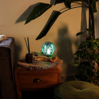 DriftGlow Lamp - Emerald Crackle Shade – view 5