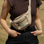 Cotton Hemp Style Belt (or Fanny) Bag - Natural – view 10