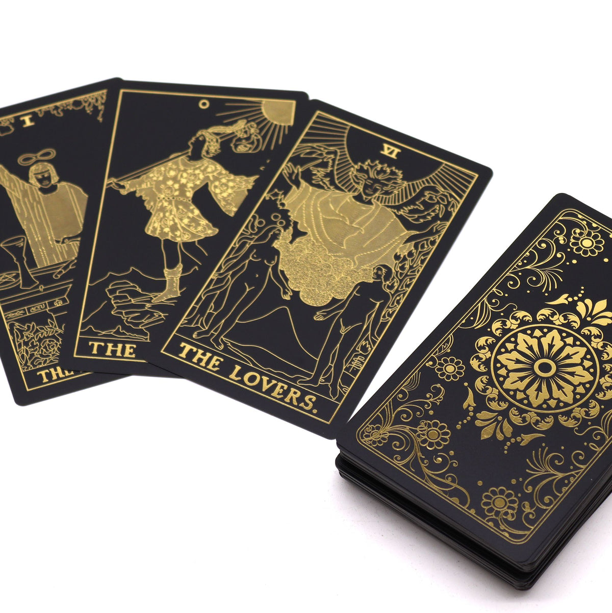 Gold Foil Tarot Set with Guidebook in Gift Box – view 3