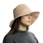 Nomad Sari Floppy Straw Sun Hat - Rose Blush – view 3
