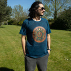 Nomad Sari Stonewashed T-Shirt - Stay Wild Moon Child - Blue - Small – view 3