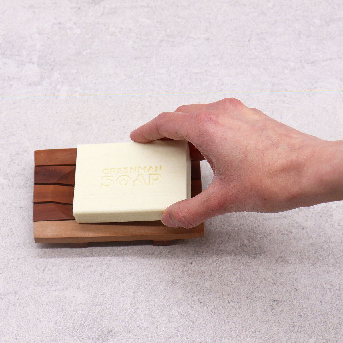 Mahogany-Style Soap Dish - Grid Drainer – view 3