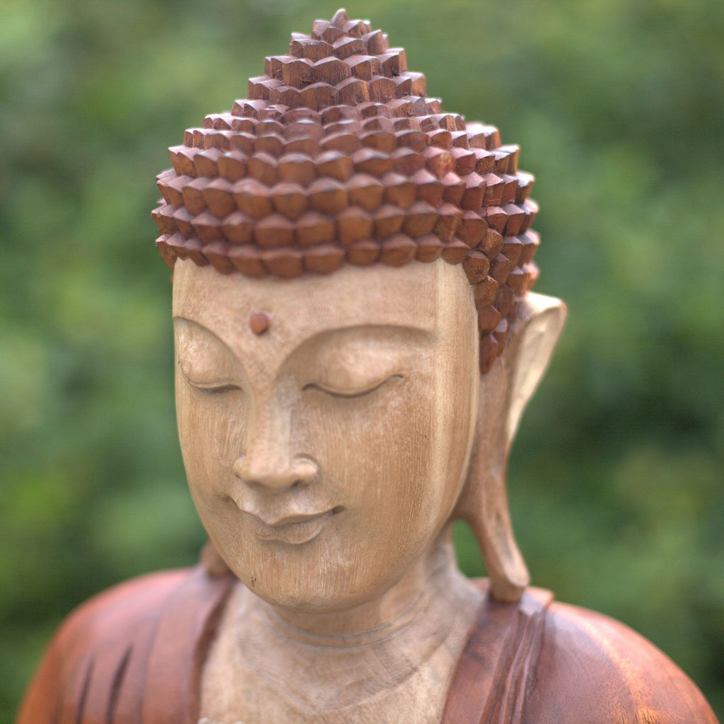 Hand Carved Buddha Statue, Hand Down Pose, 40cm – view 3
