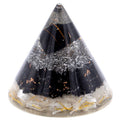 Orgonite Cone, Selenite and Black Tourmaline, Copper, 90mm