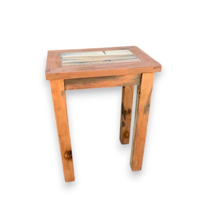 Tall Recycled Teak Display Stand – view 2