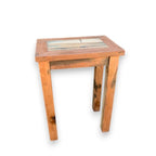 Tall Recycled Teak Display Stand – view 2
