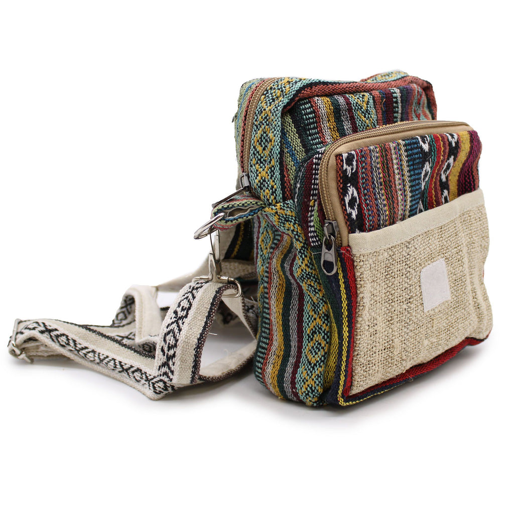Body-Cross Natural Hemp & Jhari Travel Bag – view 7