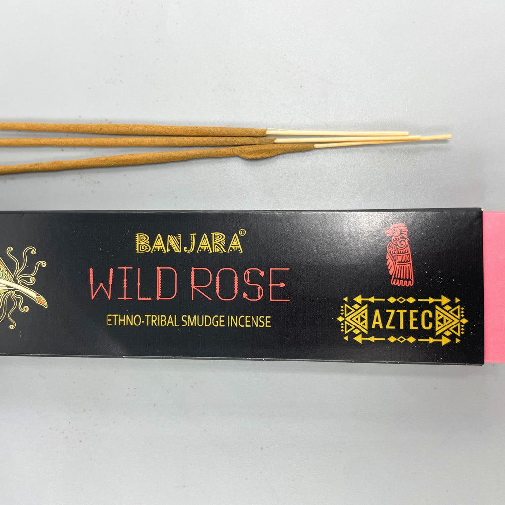 Banjara Tribal Smudge Incense Sticks - Wild Rose – view 3