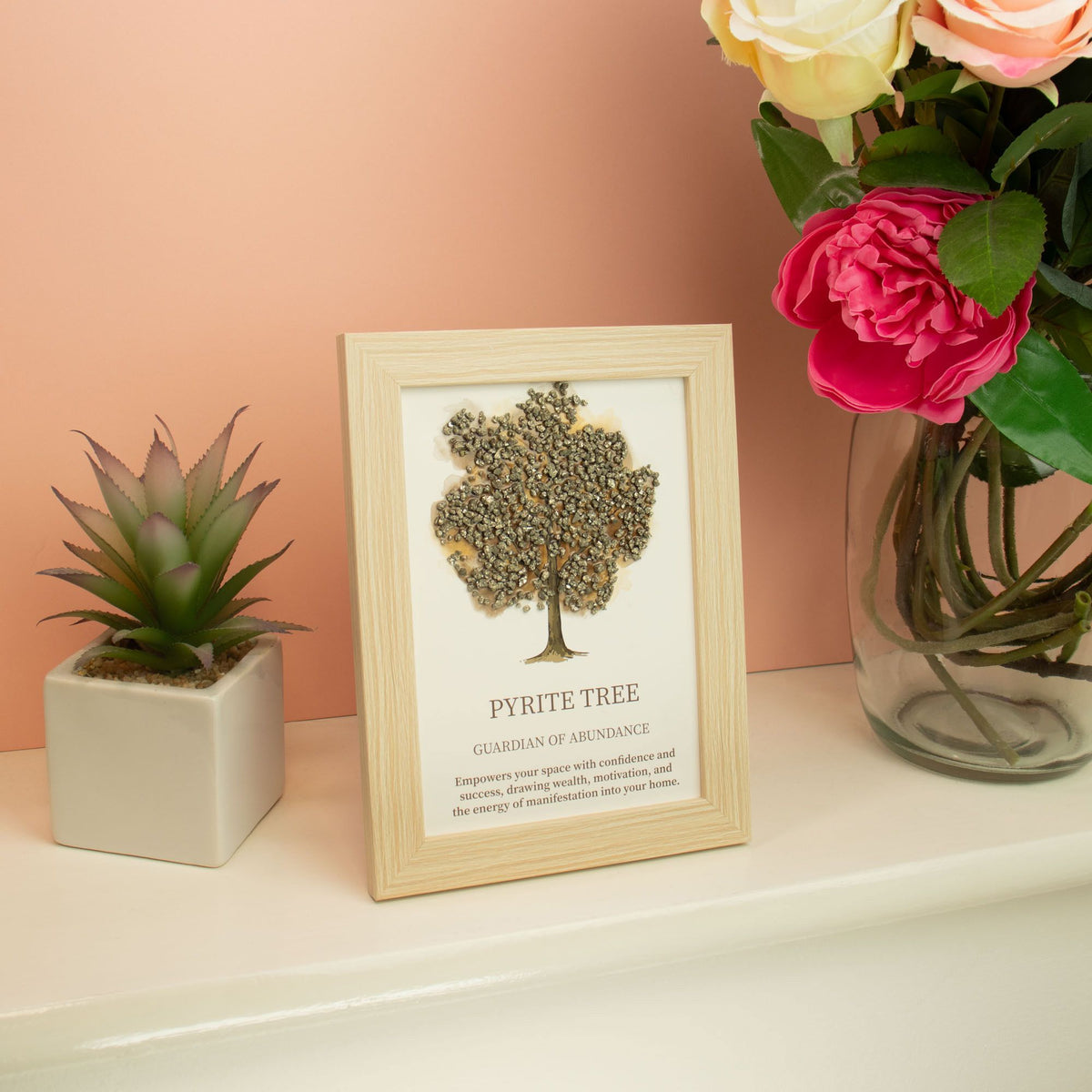 Gemstone Tree of Life Picture 20x14.7cm - Pyrite – view 2