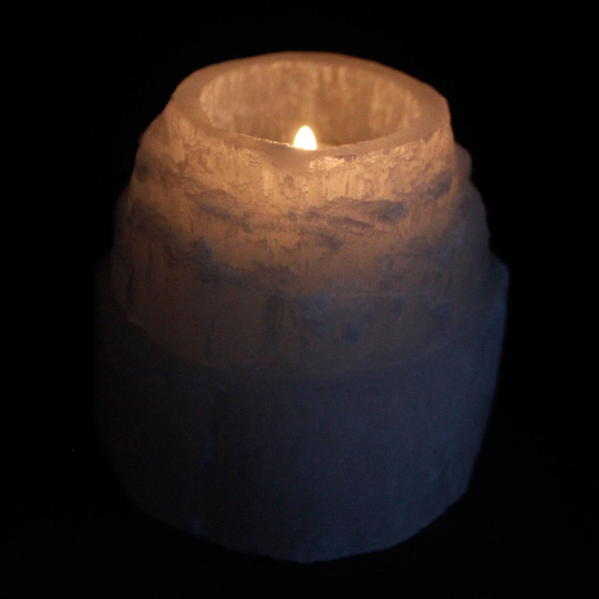 Selenite Mountain Top Candle Holder - 8 cm – view 3