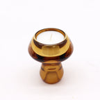 Mushroom Flip Candle Holder Set - Antique Amber – view 2