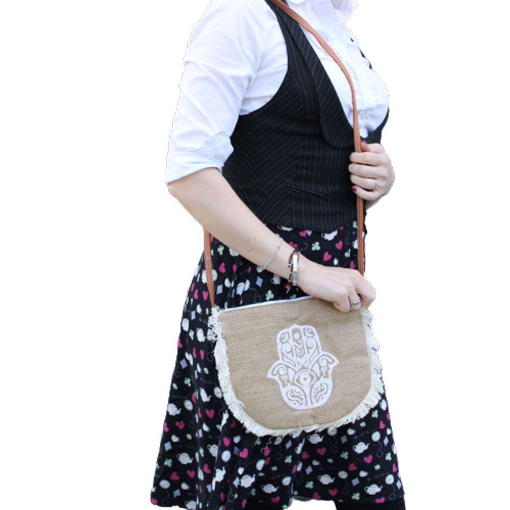 Fab Fringe Bag - Hamsa Print – view 2