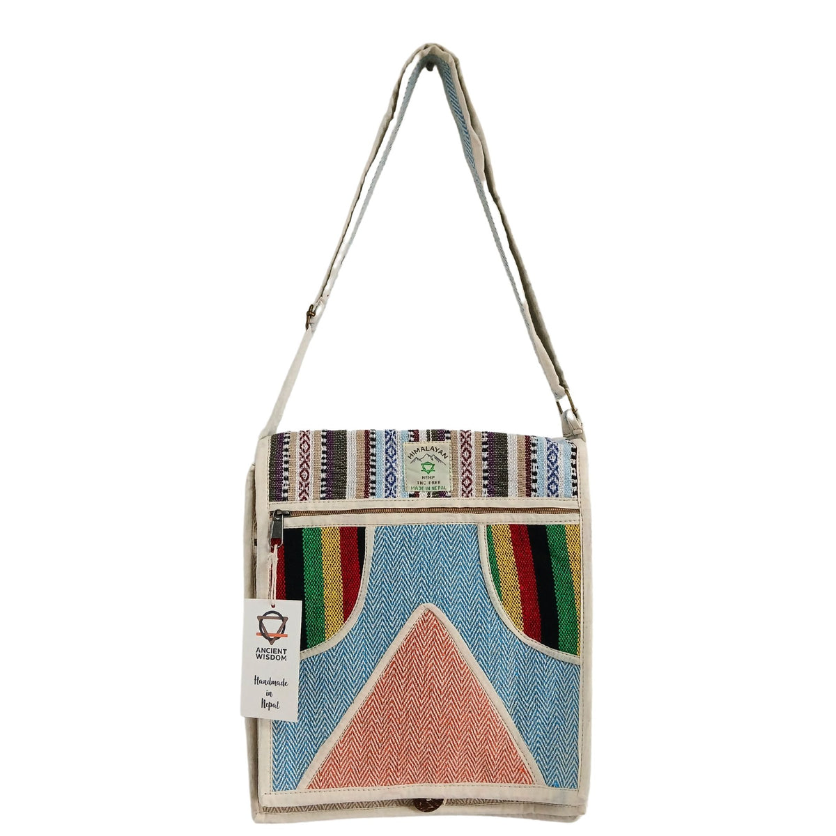 Hemp Laptop Messenger Bag - Triangle – view 3