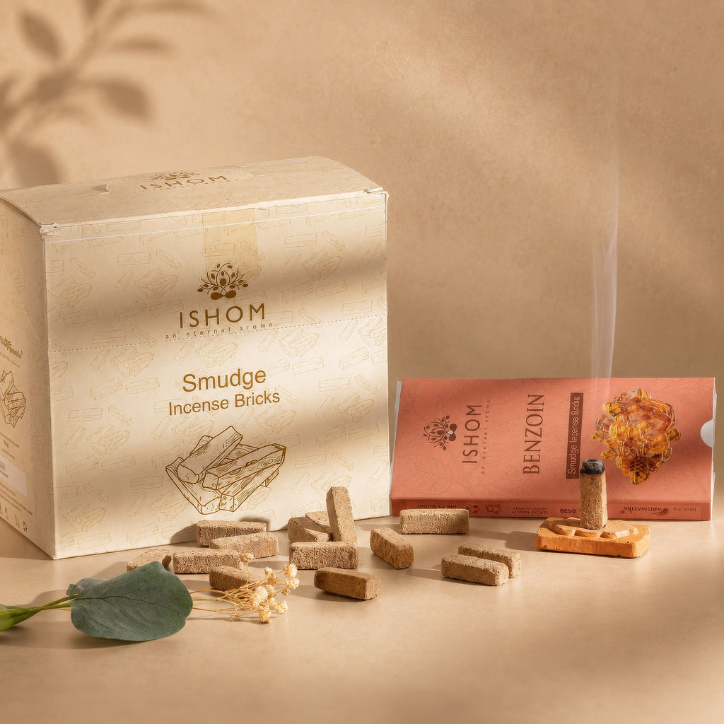 Frankincense Incense Bricks Set of 15 with Terracotta Burner – view 3