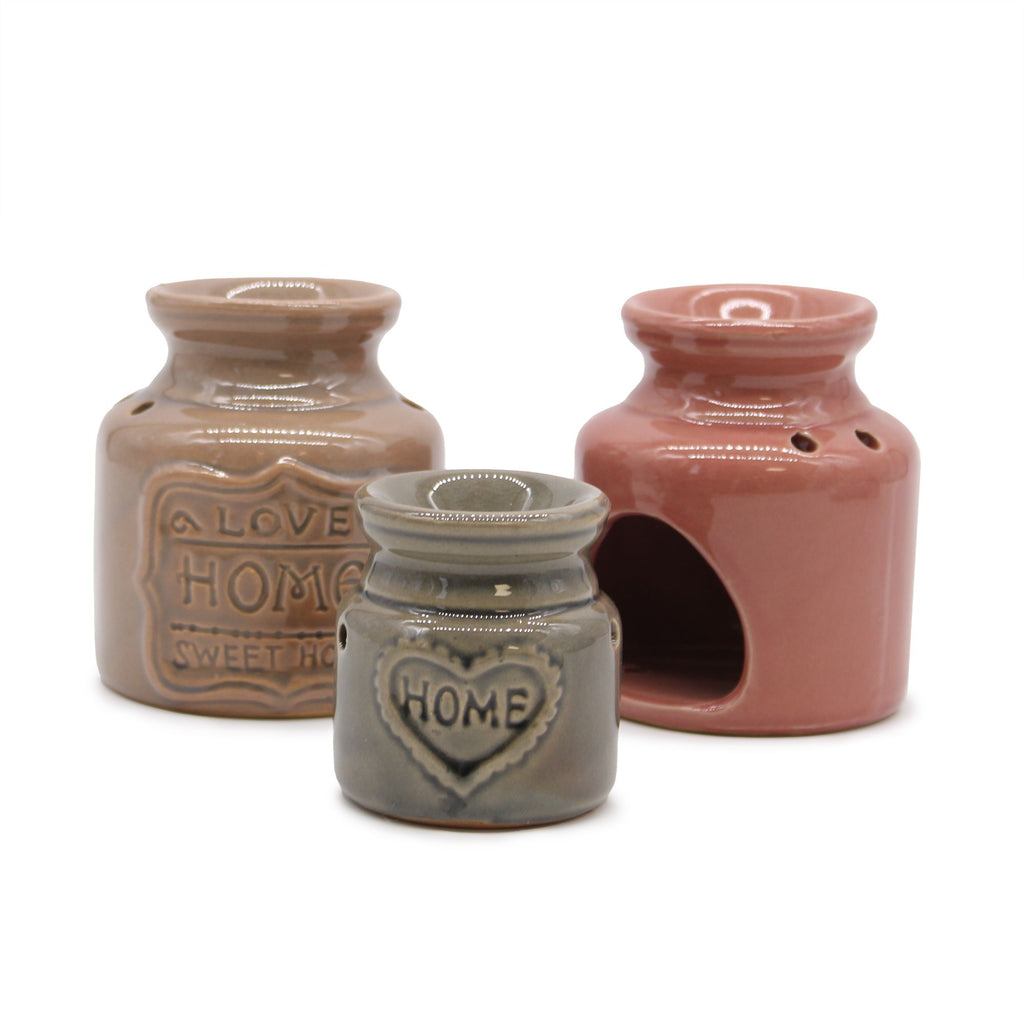 Small Ceramic Oil Burner - Lavender Finish – view 4