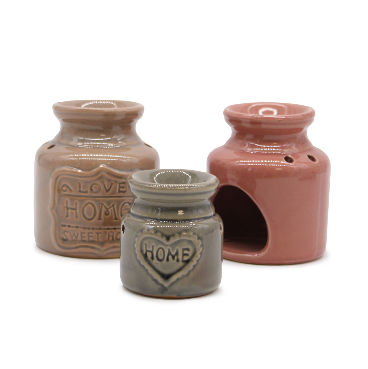 Small Ceramic Oil Burner - Lavender Finish – view 4