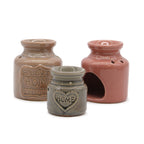 Small Ceramic Oil Burner - Blue Stone Finish – view 3