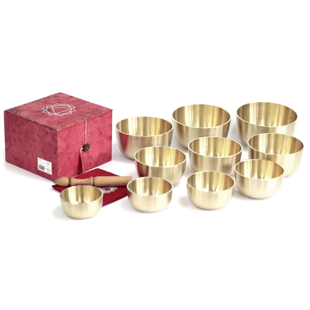 Set of 10 Graduated Bell Metal Singing Bowls – view 4