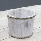Small Nautical Storage Tub - Whitewash, 21 x 29 cm – view 2
