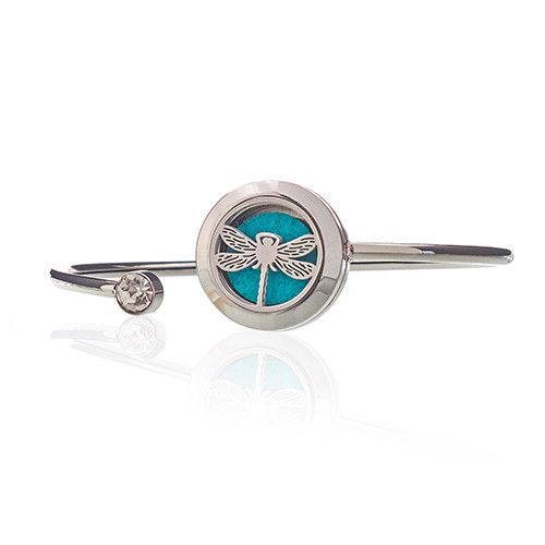 Dragonfly Aromatherapy Diffuser Crystal Bracelet Stainless Steel – view 7