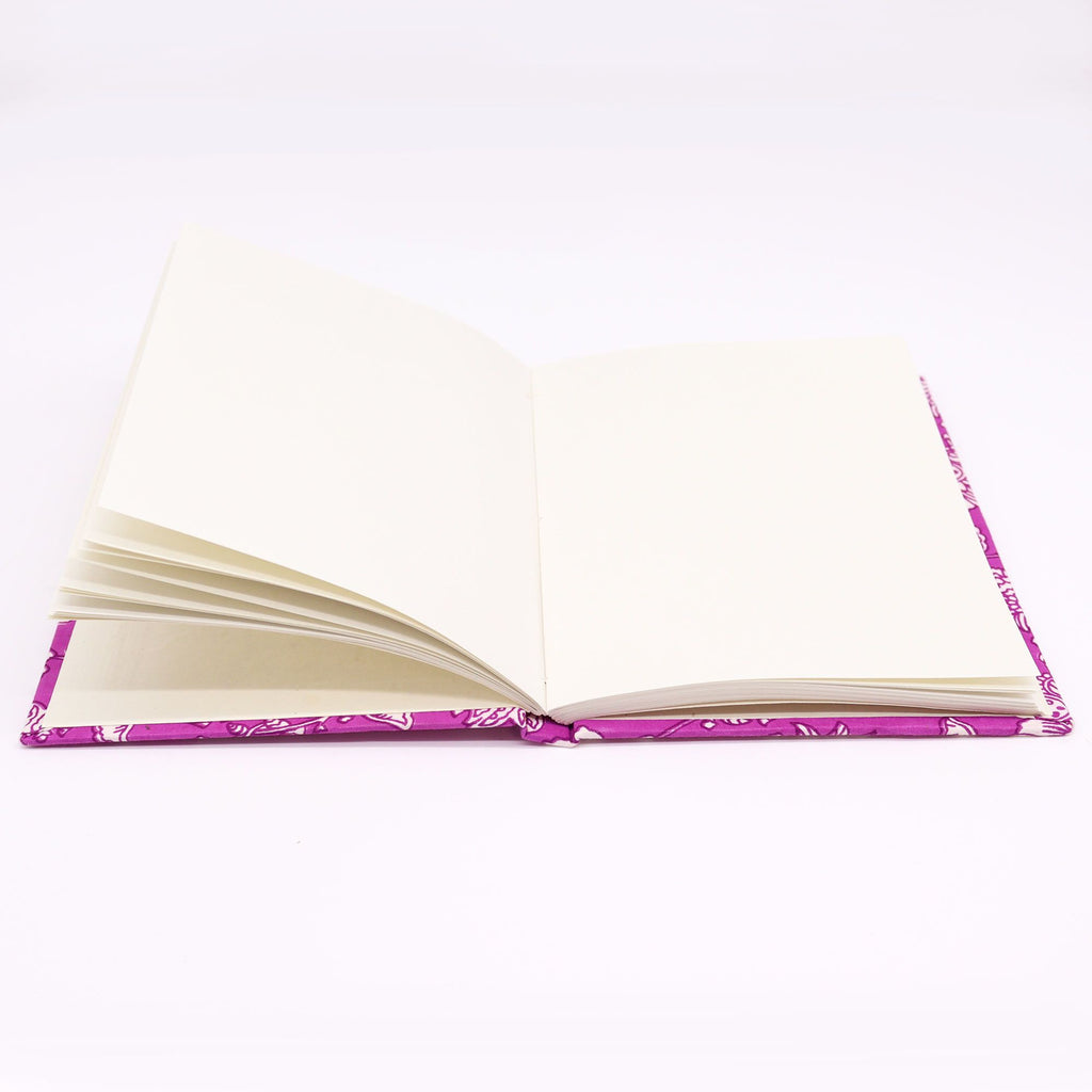 Cotton Bound Notebook 20x15cm - 96 Pages - Antique Fuchsia – view 2
