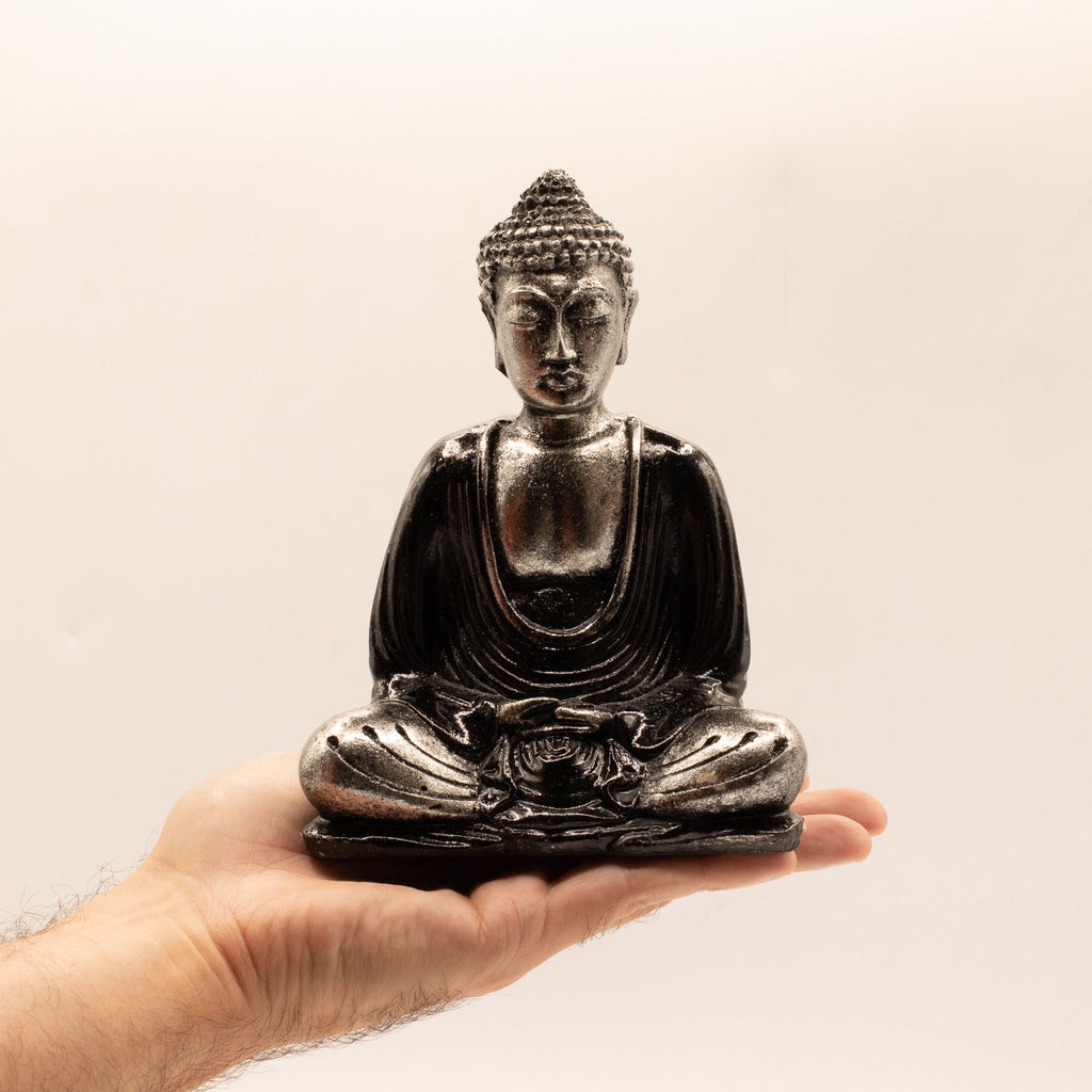Black & Grey Buddha Statue - Medium – view 5