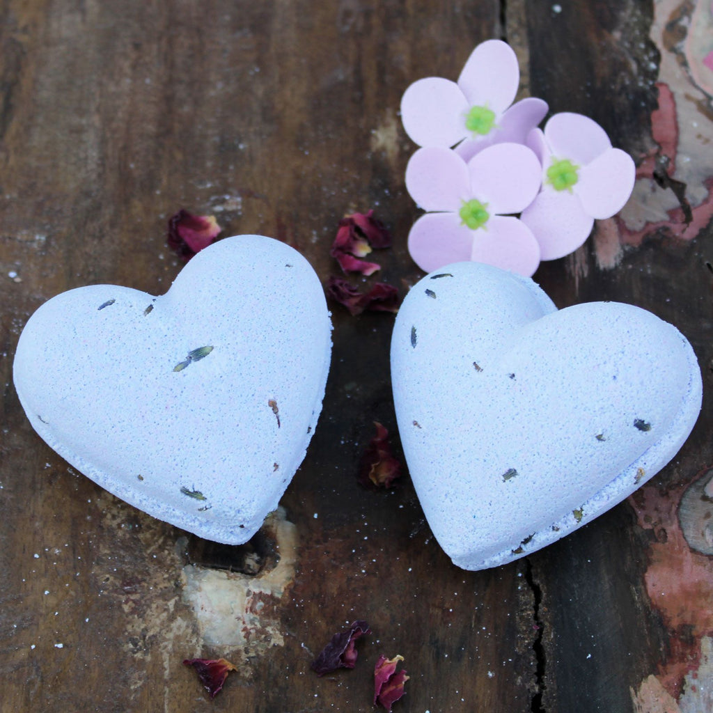 Love Heart Bath Bomb 70g - French Lavender – view 2