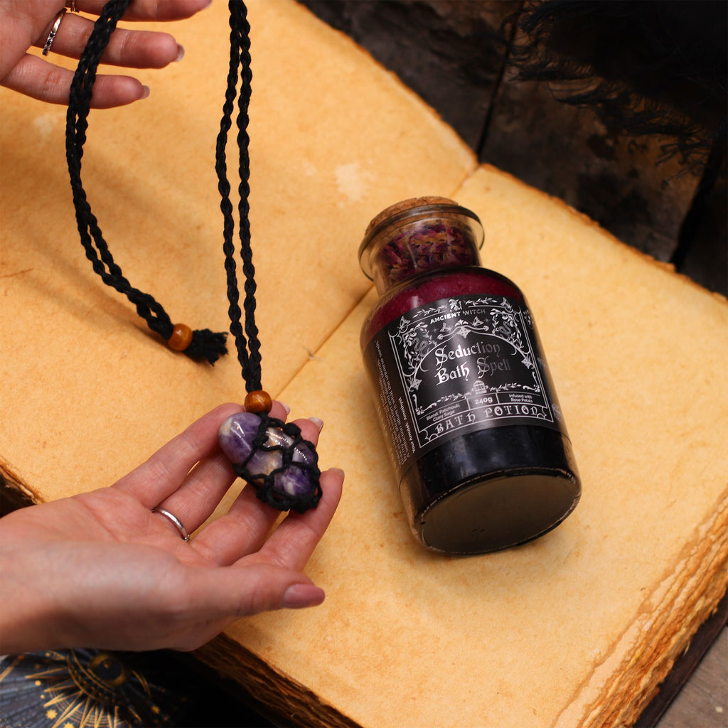 Ancient Witch Bath Spell Potion & Aventurine Amulet - Prosperity – view 8