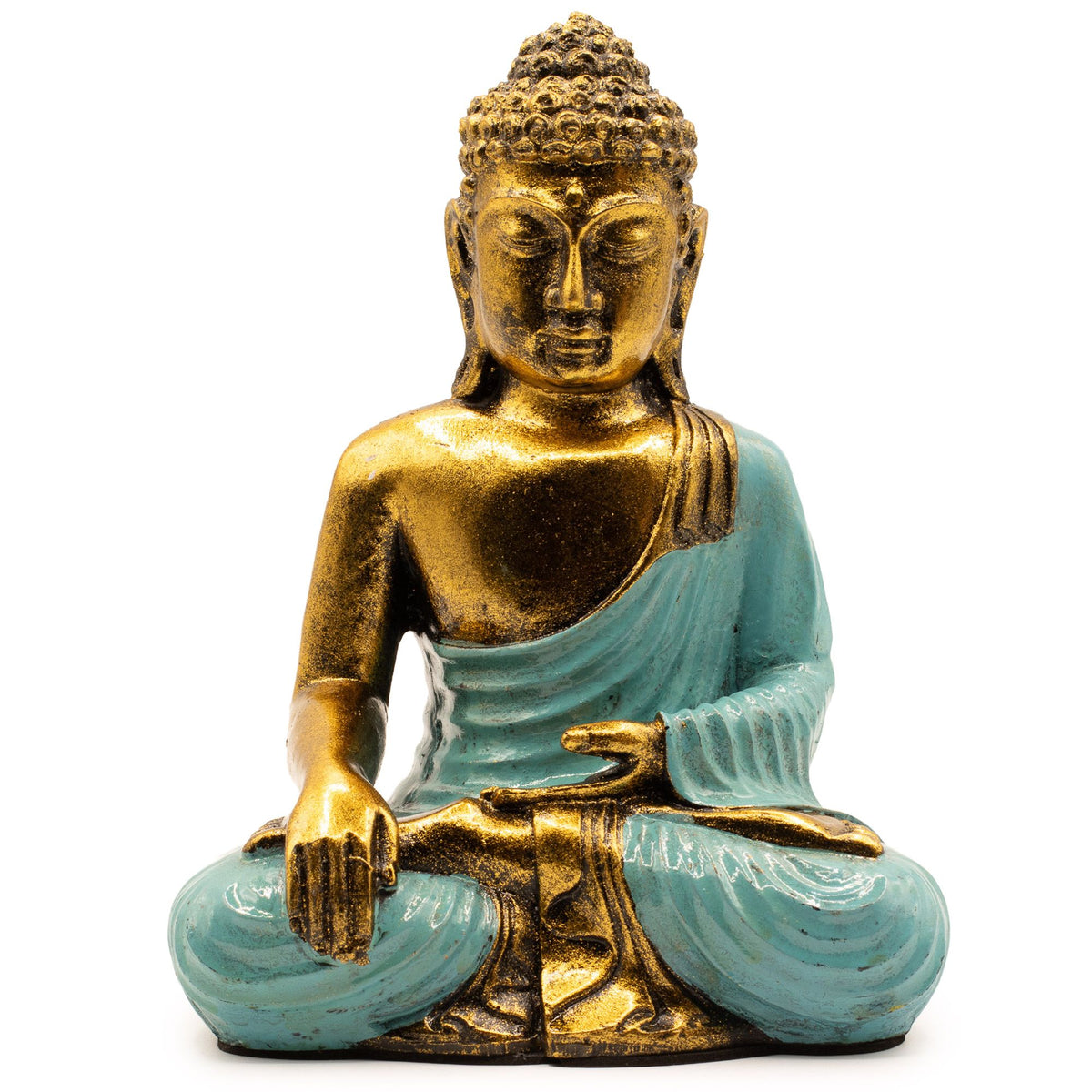 Teal & Gold Buddha Statue - Large – view 4