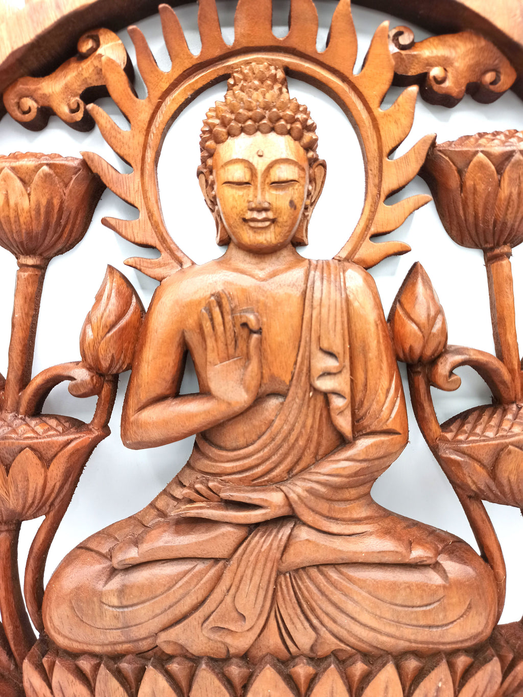 Buddha & Lotus Panel - 40cm – view 2