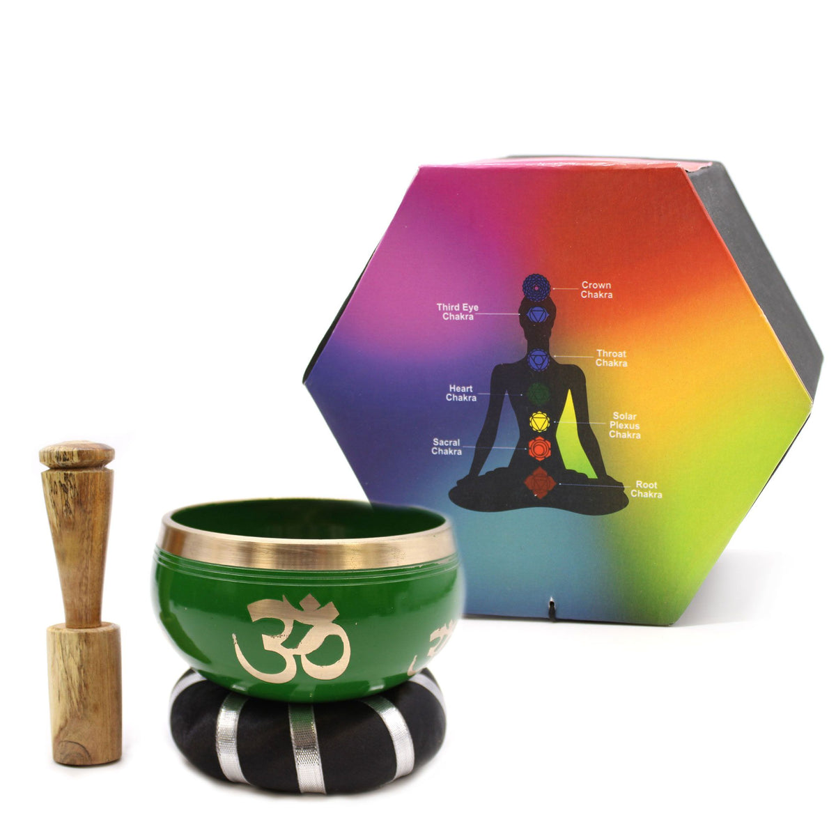Tree of Life Singing Bowl Set - Green (10.7cm) – view 10