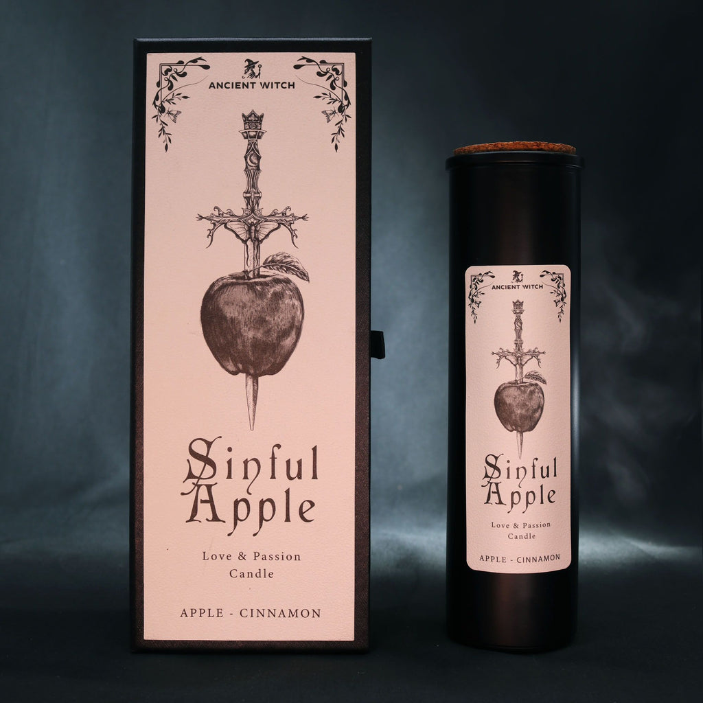 Ancient Witch Sinful Apple Ritual Candle - Apple & Cinnamon