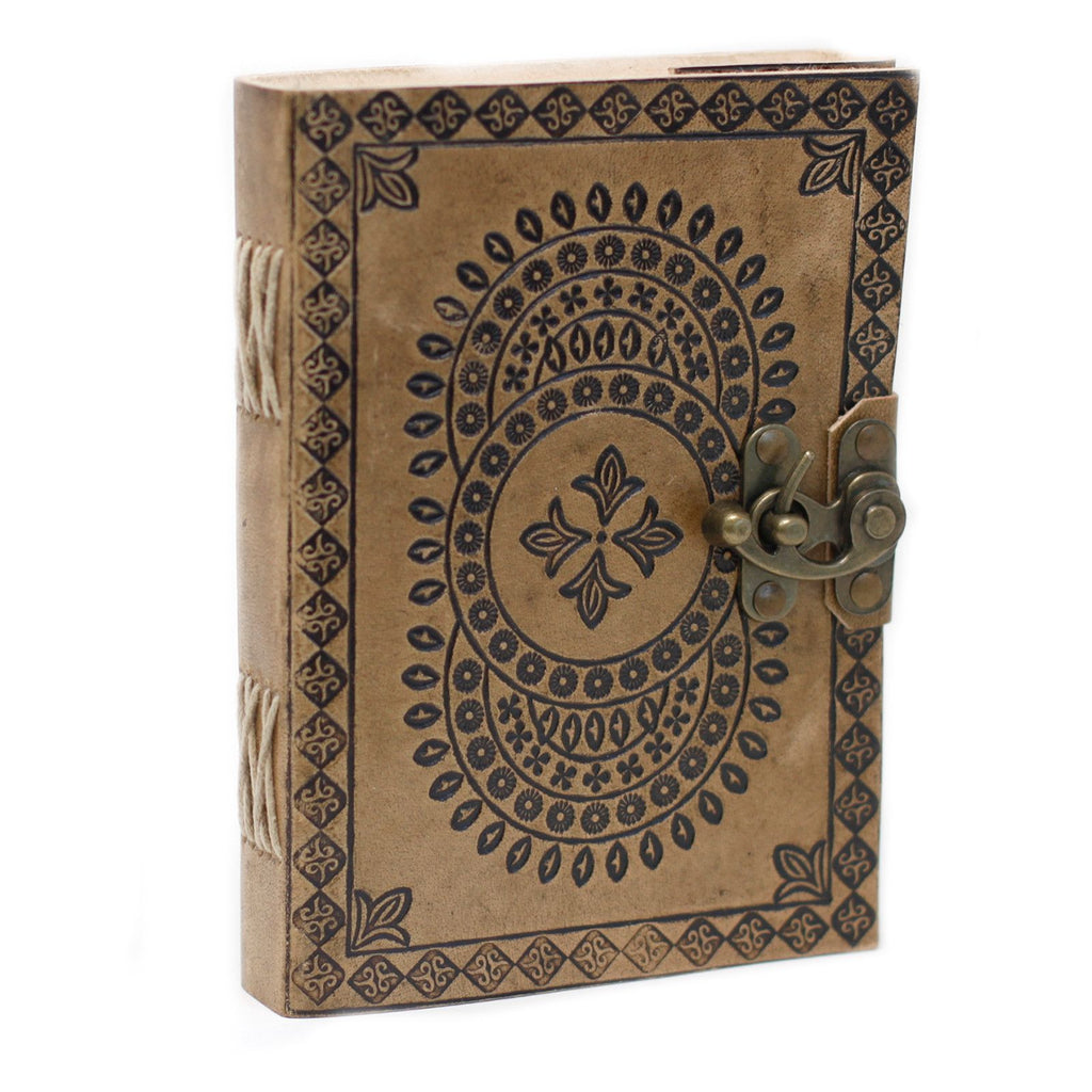 Leather Blue Mandala Notebook – 13x17.5 cm – view 5