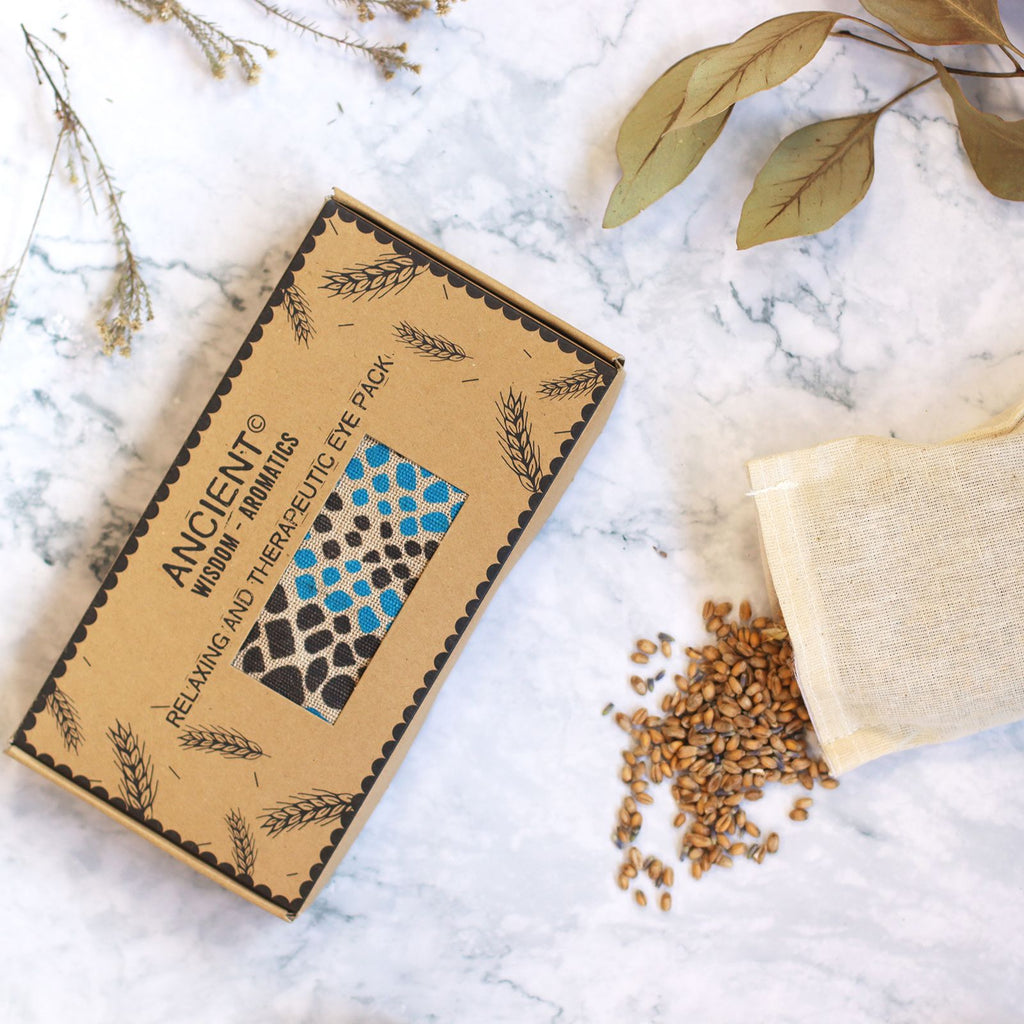 Lavender Eye Pillow with Gift Box - Blue Viper Print – view 5