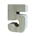Number 5 Granite Candle Holder
