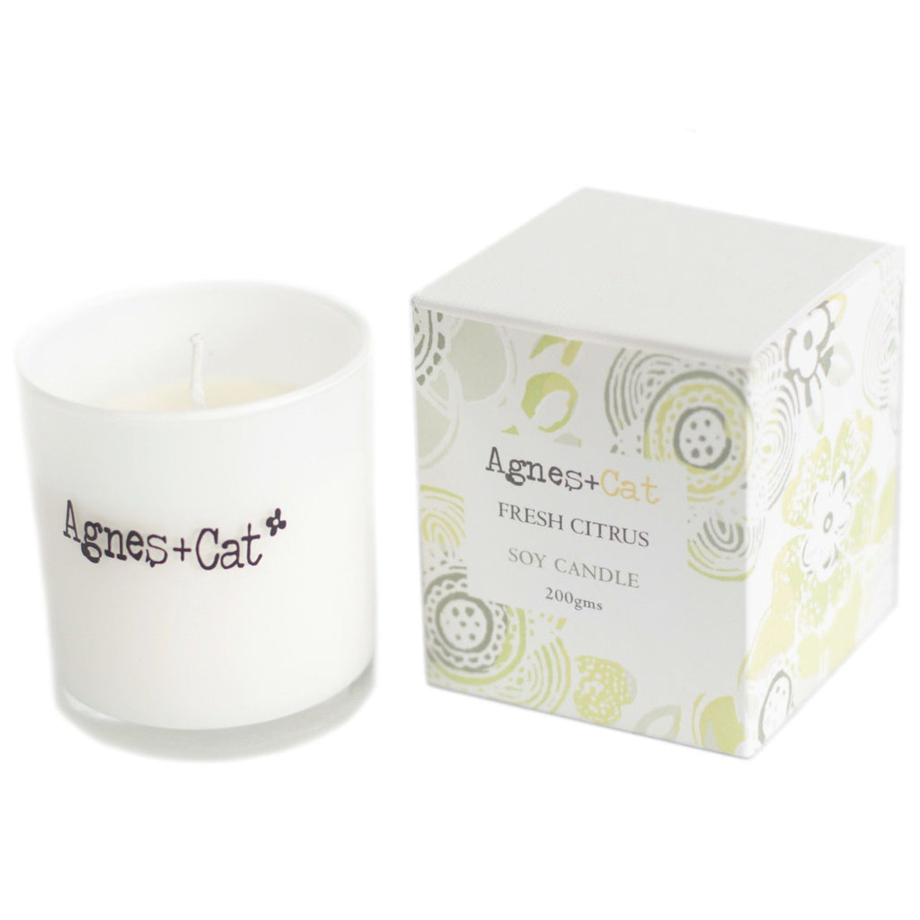Agnes + Cat Soy Wax Votive Candle - Citrus – view 3
