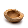 Medium Natural Shape Teak Wood Bowl, approx. 20cm
