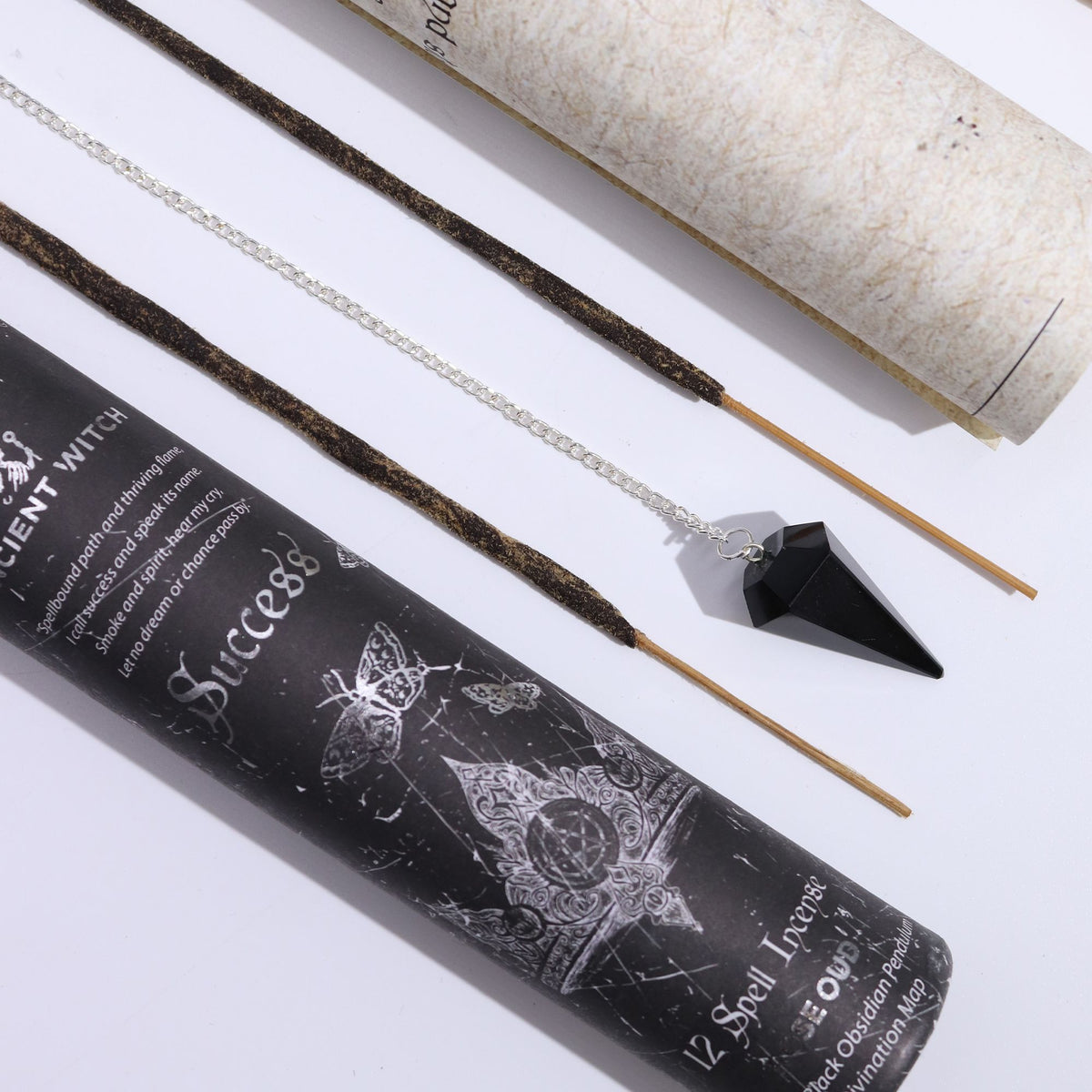 Ancient Witch Success Incense with Obsidian Pendulum – view 4